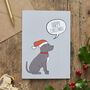 Christmas Staffie Dog Pin Badge, thumbnail 12 of 12