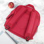 Personalised Girl's Patterned Red Rucksack, thumbnail 5 of 12
