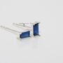 Sapphire Gem Every Day Stud Earrings, thumbnail 4 of 5