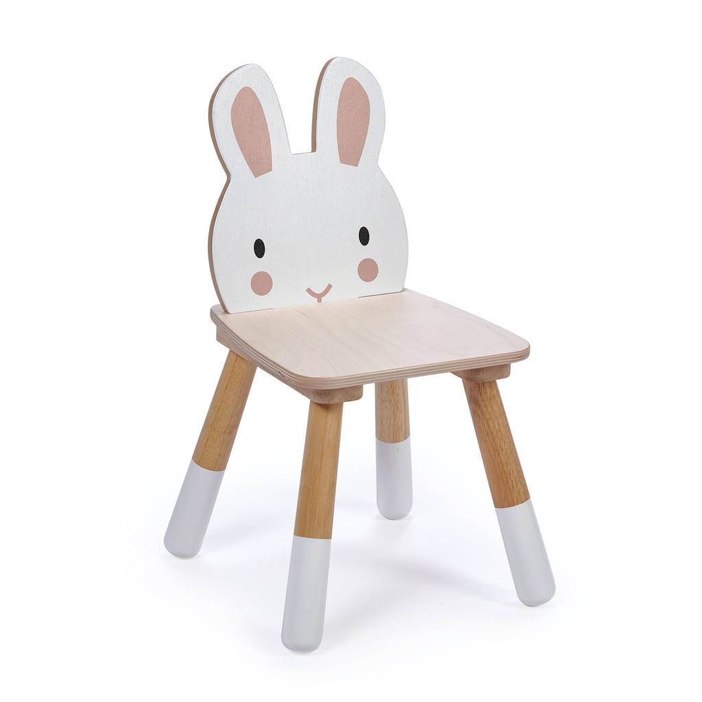 Childs Personalised Wooden Bunny Rabbit Chair By Lime Tree London