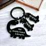 This Daddy Saurus Belongs To, Personalised Keyring, thumbnail 1 of 5