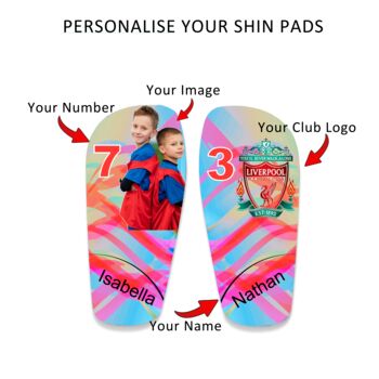 Personalised Custom Shin Pads Kids Football Gift, 3 of 7