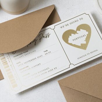 Scratch Reveal Boarding Pass Gift Voucher, 5 of 9