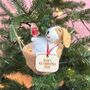 Personalised Dog In A Bath Christmas Decoration, thumbnail 3 of 4