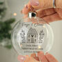 Personalised Home Glass Bauble, thumbnail 1 of 4