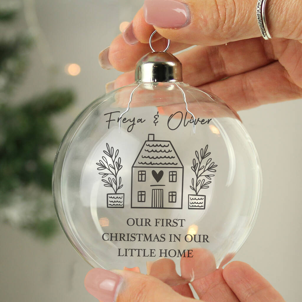 Personalised Home Glass Bauble, 1 of 4