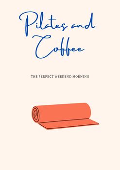A4 Art Print, Pilates And Coffee, 5 of 5