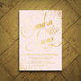 Sparkle Foiled Wedding Invitations, thumbnail 3 of 9