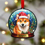 Shiba Inu Dog Tree Decoration, thumbnail 1 of 2