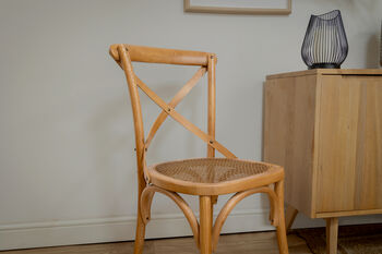Gainsborough Brown Cross Back Dining Chair, 6 of 12