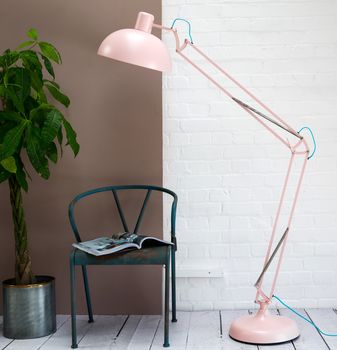 Dusty Pink Angled Floor Lamp, 2 of 2