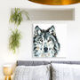 Inky Wolf Canvas Gallery Print, thumbnail 9 of 9