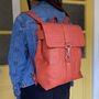 Sustainable Red Cork Backpack Medium, thumbnail 1 of 7