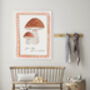 You Are So Loved Mushroom Nursery Art Print, thumbnail 2 of 3