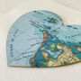 Personalised Anna Maria Island Map Heart Print, thumbnail 4 of 4