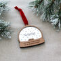 First Christmas As Grandparents Personalised Name Snow Globe Style Bauble, thumbnail 4 of 8