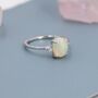 Sterling Silver Genuine Opal Ring, thumbnail 4 of 12