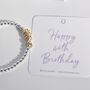 Dainty Silver Plated Milestone Birthday Decade Bracelet, thumbnail 10 of 10