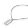 Small Ingot Men's Necklace Stainless Steel, thumbnail 7 of 7