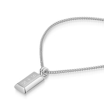 Small Ingot Men's Necklace Stainless Steel, 7 of 7