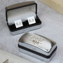 Personalised Best Man Wedding Cufflinks And Box Set, thumbnail 1 of 5