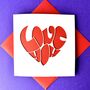 Love You Heart Card, thumbnail 2 of 4