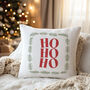“Ho Ho Ho” Christmas Cushion, thumbnail 1 of 3