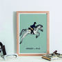 Personalised Four Feet Off The Ground Fine Art Print, thumbnail 1 of 8