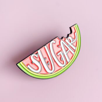 Watermelon Sugar Glossy Enamel Pin, 3 of 3