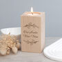 Personalised Wreath Wooden Tealight Holder, thumbnail 3 of 5