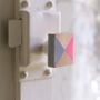 Square Geometric Pink And Grey Drawer Knobs, thumbnail 1 of 2