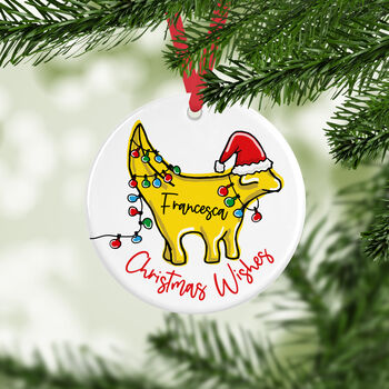 Personalised Lambanana Bauble, Ceramic Keepsake Gift, 2 of 4