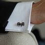 Personalised Dumbbell Cufflinks, thumbnail 3 of 3