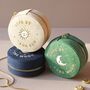 Sun And Moon Embroidered Round Jewellery Case, thumbnail 1 of 12