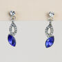 Colourful Crystal Dangle Stud Earrings, thumbnail 6 of 6
