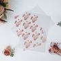 Printed Vellum Pink Flower Paper, thumbnail 8 of 8