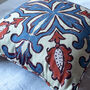Moroccan Tile Print Linen Cushion Cover, thumbnail 3 of 4