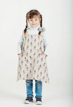 Kids Rainbow Apron | No Ties Cotton Pinafore, 10 of 12