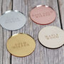 Personalised Penguin Couple Mirror Christmas Decoration, thumbnail 2 of 4