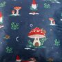 Gnome Print Cushion With Pom Poms 35cm Square, thumbnail 3 of 4