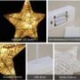 Battery Powered Decorative Star Table Lamp LED, thumbnail 7 of 8