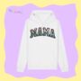 Custom Organic Cotton Glitter 'Mama' Varsity Hoodie, thumbnail 4 of 6