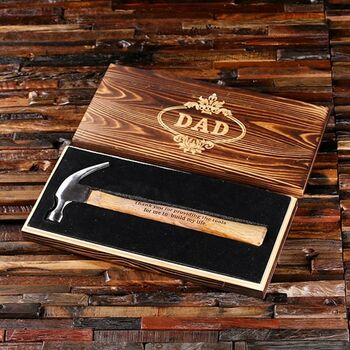 Personalised Hammer Wooden Box Engraved, 7 of 12