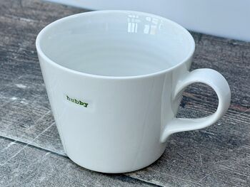 White 'Hubby' Mug, 2 of 3