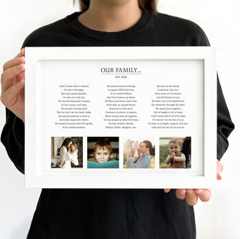 Handmade Use Your Own Photos And Words Personalised Print, 4 of 8