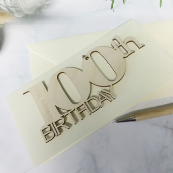 Personalised 100th Birthday Card, 9 of 10