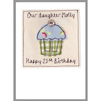 Personalised 21st Birthday Cake Card For Her, 2 of 8