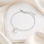 Children’s Sterling Silver Pearl Cross Bracelet – Christening Or First Holy Communion Gift, thumbnail 1 of 4