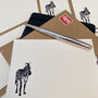 'Zebra Crossing' Correspondence Cards Set Of Eight, thumbnail 4 of 6