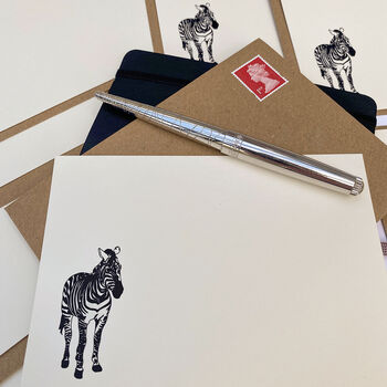 'Zebra Crossing' Correspondence Cards Set Of Eight, 4 of 6